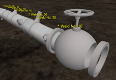 Pipeline Network Visualiser: valve close up