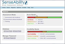 SenseAbility manager screen shot