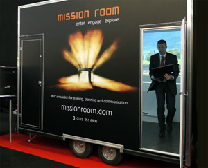 Mission Room Mobile in use